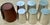 Size: Largest cup is 2 1/2H x 2 1/8 diameter Weight: 354 grams Each shot cup bearing the makers name & numbered 1 to 6...