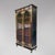 Beautiful Napoleon III bookcase with two glass doors, beautiful marquetry and bronze ornaments. Includes three shelves....