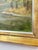 Green Vintage Oil Painting Landscape Father Son Fishing River Impressionist on Canvas For Sale - Image 8 of 15
