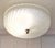 Metal Vintage Ceiling Lamp with Frosted, Segmented Glass Shade on a Brass Mount, 1990s For Sale - Image 7 of 7