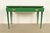 1920s John Widdicomb Antique Federal Green Lacquered Console or Entry Table, Newly Refinished For Sale - Image 5 of 15
