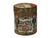 This exquisite vintage cylindrical porcelain jar and cover features intricate, hand-painted polychrome enamel decoration...
