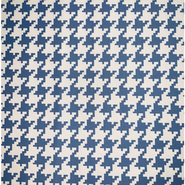 Free Spirit Designer Vicki Payne Blue & White Check Dogtooth Houndstooth Fabric- 5.7 Yards For Sale In Jacksonville, FL - Image 6 of 6