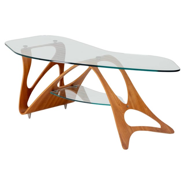 Transparent Arabesco Coffee Table by Carlo Mollino for Zanotta, Italy 20th Century For Sale - Image 8 of 18