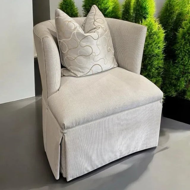 Kravet Pacific Design Center Barrel Accent Chairs - Set of 2 For Sale In Los Angeles - Image 6 of 12