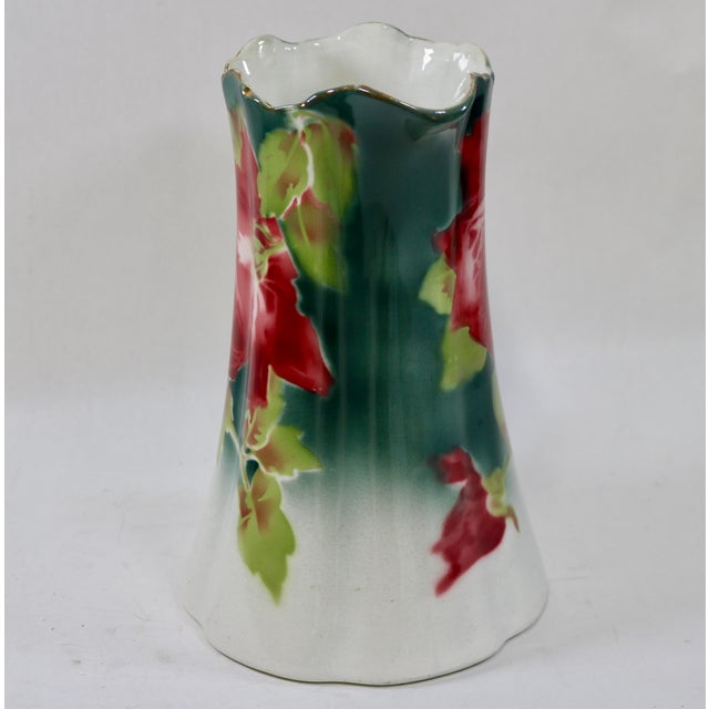 Late 19th Century Turn-of-the-Century French K&g Lunéville "Les Roses" Semi-Porcelain Water Pitcher For Sale - Image 5 of 15