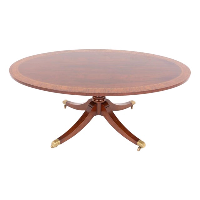 Regency Revival Oval Coffee Table from Arthur Brett, 1920s For Sale