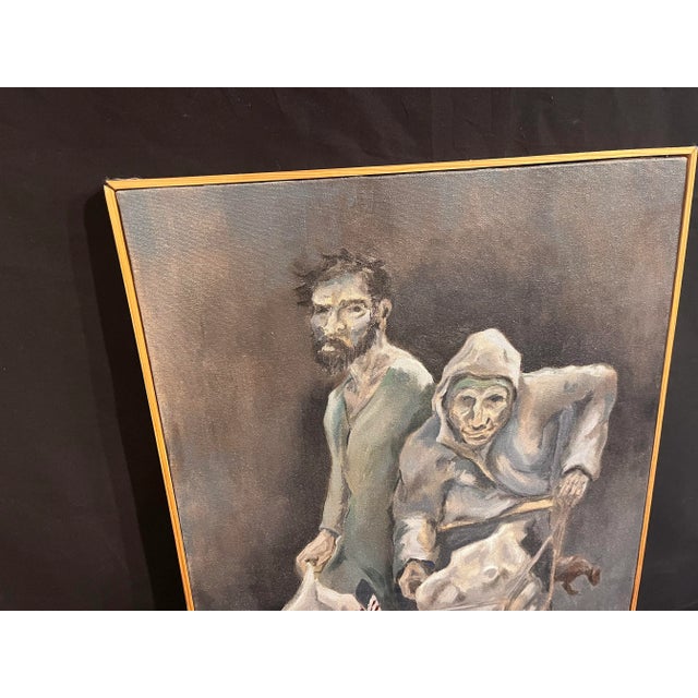 B. Keller Acrylic Painting Titled No Deposit. Painted by Barry Keller, an artist from New Haven, Connecticut.