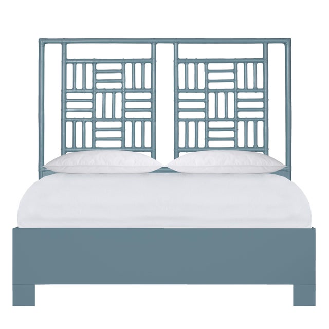 Finn Standard Bed Queen - Regatta Blue For Sale - Image 12 of 12