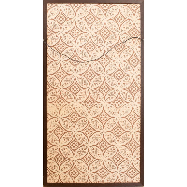 1960s Showa Era Japanese Painted Panel "Sakura and Flowers" on Gold Silk Background For Sale - Image 17 of 18