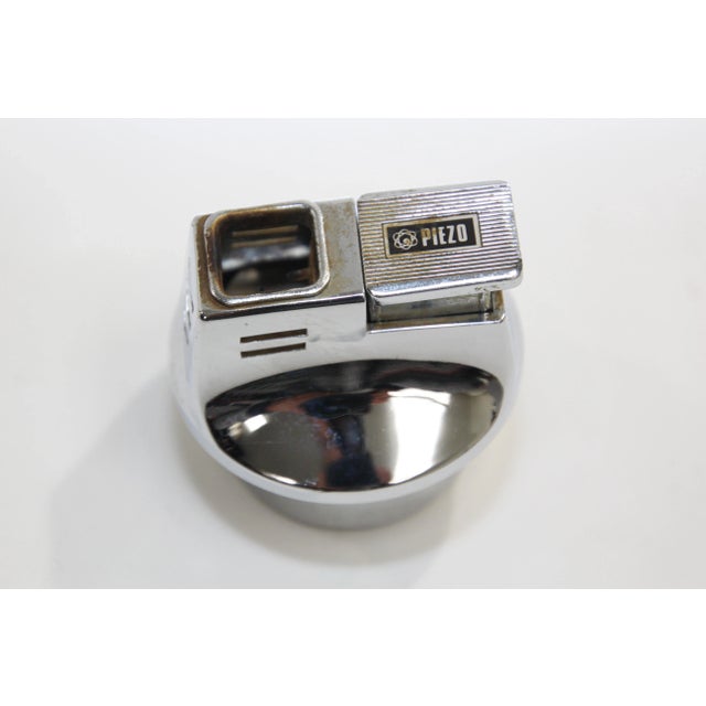 Vintage Postmodern Chrome Table Lighter Kogen Japan, 1970s For Sale - Image 12 of 13