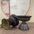 Late 20th Century Pair of Bronze Lotus Candlesticks – 3.1" Eight Treasures Altar Candle Holders For Sale - Image 5 of 11