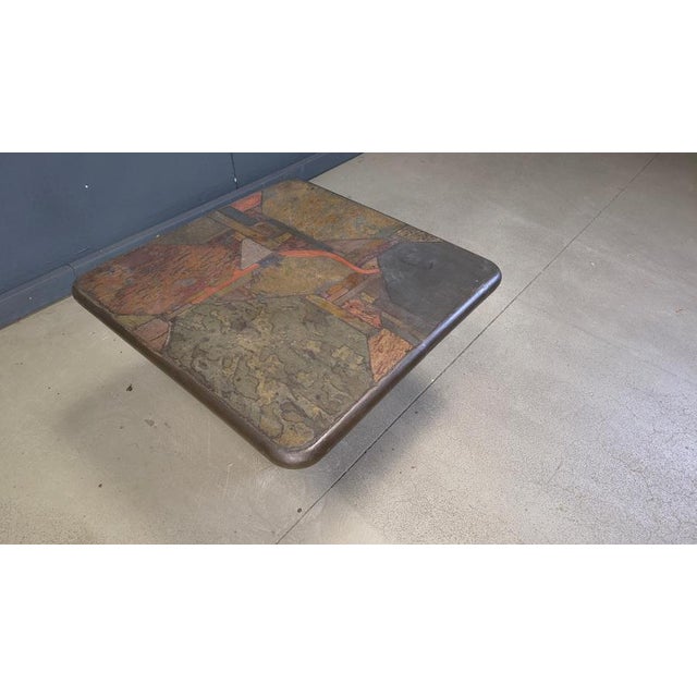 Brutalist Side Table from C. Kneip, 1991 For Sale - Image 9 of 11