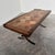Brown Vintage French Terracotta Tile Coffee Table with Oak and Iron Base, France For Sale - Image 8 of 12