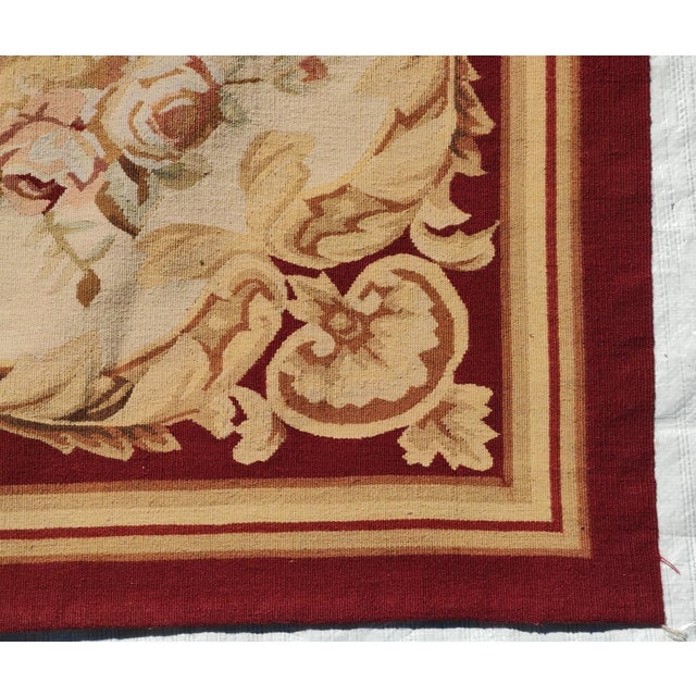 Napoleon III French Aubusson Rug For Sale - Image 9 of 11
