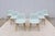 Mid-Century Modern Danish Iskos-Berlin for Muuto Blue Leather Fiber Side Chairs Wood Base, Set of 6 For Sale - Image 3 of 18