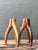 Vintage Carved Wood and Brass Antler Candlesticks - A Pair For Sale - Image 4 of 12