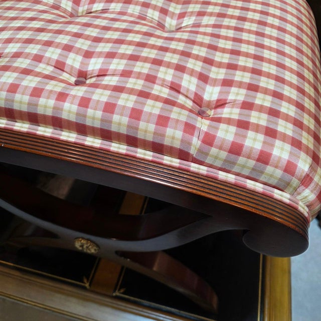 Pair of Kindel Furniture Winterthur Collection New York Ottomans For Sale - Image 13 of 15