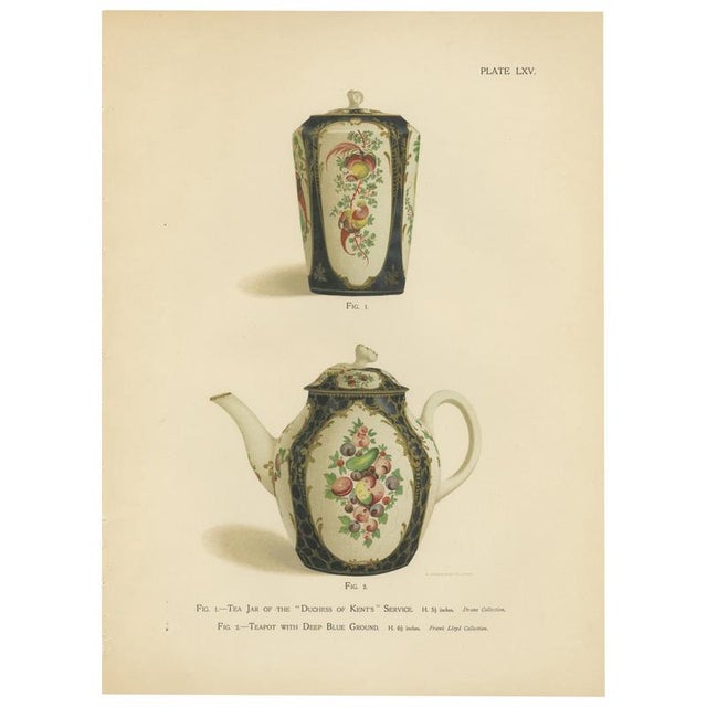 J. H. Thorpe, Worcester Porcelain Decorative Objects, 1910, Chromolithograph on Paper For Sale - Image 10 of 10