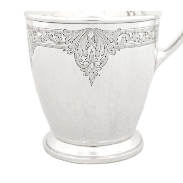 1930s Sterling Silver Water Pitcher For Sale - Image 4 of 8