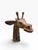 Mid 20th Century Sculptural Wood Giraffe Head & Neck Statue For Sale - Image 9 of 12