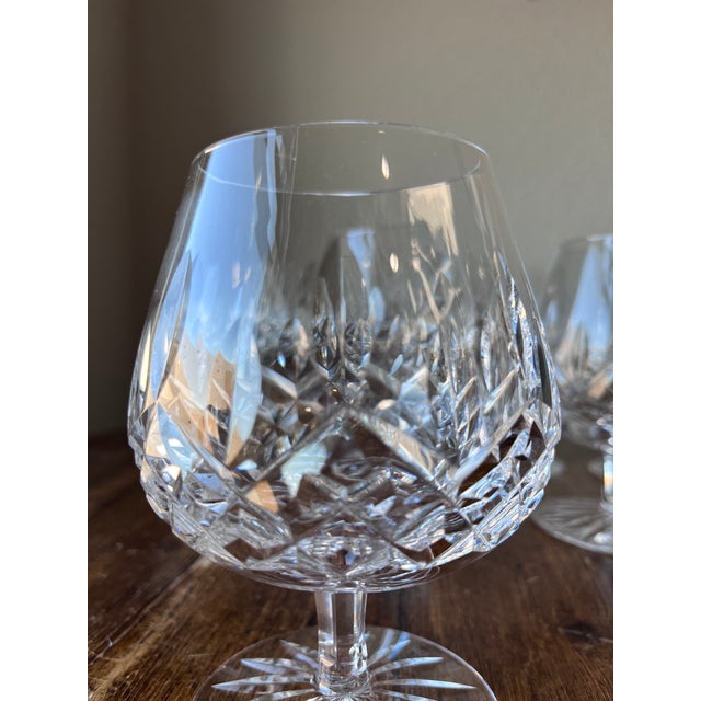 Contemporary Waterford Lismore Crystal Brandy Snifter Glasses - Set of 7 For Sale In Dallas - Image 6 of 9