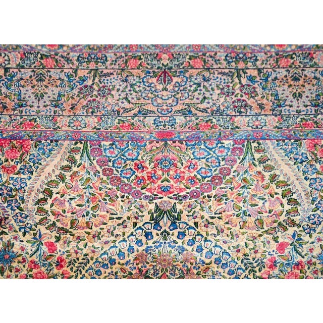 Tribal Early 20th Century Vintage Persian Lavar Kirman Rug For Sale - Image 3 of 13