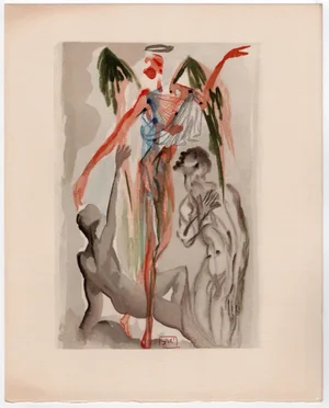 Salvador Dali, Towards the Tree of Law, 1964, Original Woodcut
