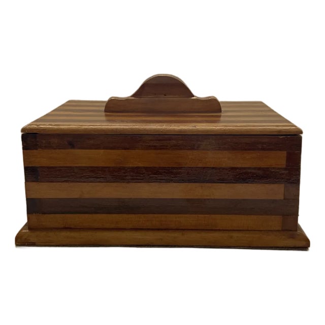 Early 20th Century Tramp Art Box For Sale