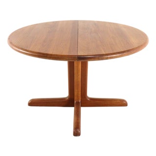 Round Extendable Tvis Dining Table from Langeskov Möbelfabrik For Sale