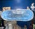 Handmade Tan and Blue Pottery Vase For Sale - Image 4 of 6
