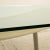 Modern FRAG Glass Dining Table in Silver Cream Leather For Sale - Image 3 of 10