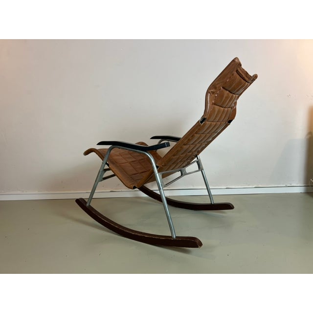 Metal Rocking Chair by Takeshi Nii, Japan, 1950s For Sale - Image 7 of 11