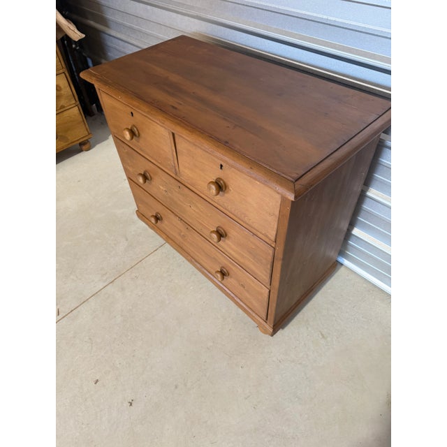 Antique Pine Two Over Two Drawers - Chest of Drawers From England For Sale - Image 6 of 18
