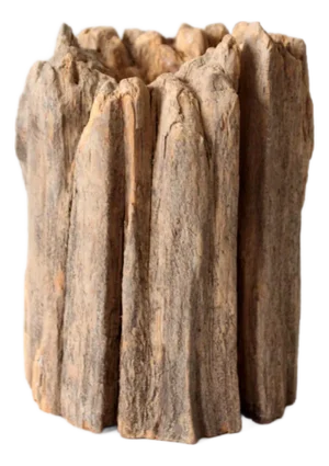 Vintage Rustic Wood Candle Holder