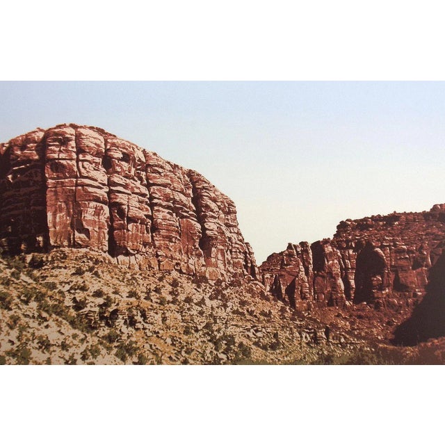1980s Scott Nellis "Down the Dolores" Signed and Numbered Desert Mountain Landscape Serigraph For Sale