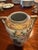 Antique, Hand-Painted Japanese Nippon Vase. Beautiful Bird and Flower With Two Gilded Handles. Early 1900s. Marimura Bros. For Sale - Image 4 of 8