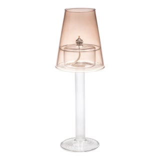 Dauphine Table Lamp with 3 oz Votive Oil Lamp, Amber Light For Sale