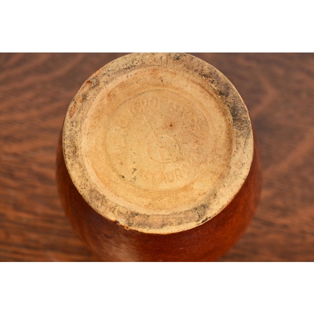 Roycroft Pottery Antique Arts & Crafts Glazed Ceramic Jug, Circa 1920s For Sale - Image 11 of 13