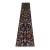 Blue Afghan Sultani Natural Dye Wool Runner Rug, Persian Bijar Design, 2′9″ × 13′2″ For Sale