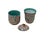 Asian Set Oriental Pink Turquoise Floral Graphic Porcelain Tea Filter Pitcher Cups W Case For Sale - Image 3 of 6