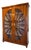 Biedermeier Sun-Shaped Display Cabinet in Walnut For Sale