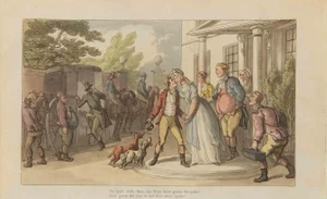 Thomas Rowlandson, To Part with Thee, My Boy, Etching, 1817