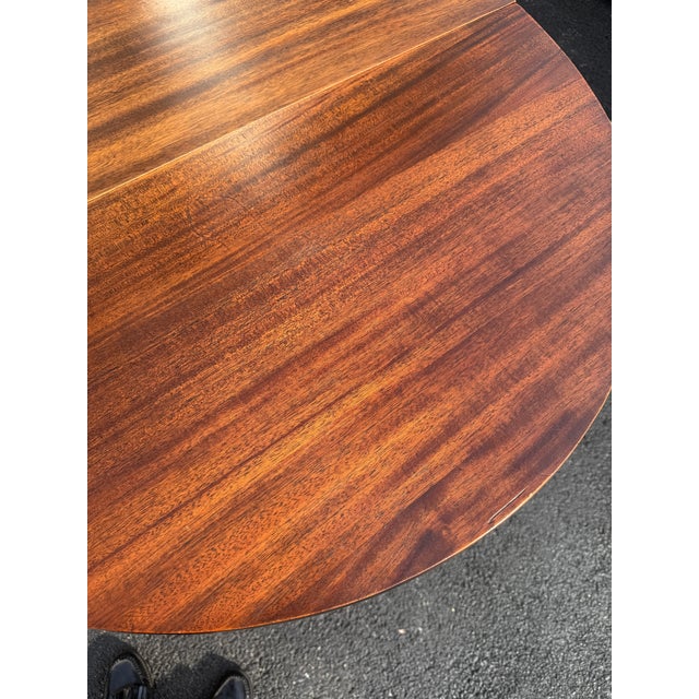 Antique Elite Furniture Co Mahogany Gate Leg Drop Leaf Expandable Table For Sale - Image 10 of 16