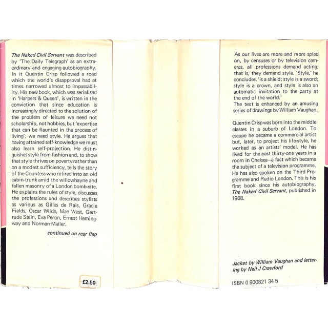 1970s "How to Have a Life-Style" 1978 Crisp, Quentin For Sale - Image 5 of 13