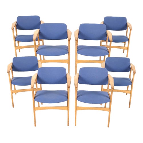 Mid 20th Century Set Danish Mid Century Modern Dining Chairs