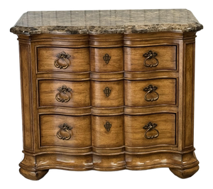 Thomasville “Hills of Tuscany” Three Drawer Stone Top Chest / Nightstand