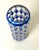 Art Deco Blue Overlay Cut Crystal Vase by Carl Meltzer for Haida, 1915 For Sale - Image 17 of 18