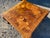 Copper Vintage Mid Century Modern French Provincial Parquetry Burl Wood Coffee Table For Sale - Image 8 of 18