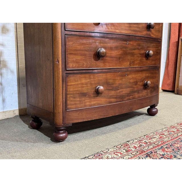 Antique English Victorian Chest of Drawers in Mahogany, 1800s For Sale - Image 17 of 18